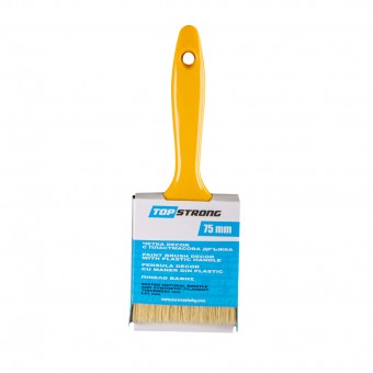 Pensula decor cu maner din plastic 75mm