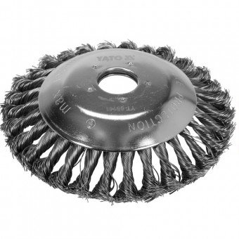 Perie circulara din sarma cu toroane pentru motocoase, 200x25.4mm