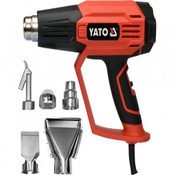 Pistol aer cald 1600W, ecran LCd, 5 duze, 50-650 grade