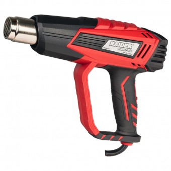 Pistol aer cald 2000W, 2 trepte, temperatura  reglabila, 5 accesorii in valiza 