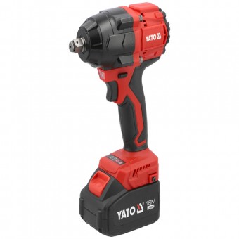 Pistol de impact cu 2 acumulatori 18Vx4Ah, 800Nm, motor fara perii