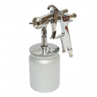 Pistol de vopsit cu aer comprimat 600ml, duza 1.3mm HVLP, debit 190ml/min, presiune max. 5 bar