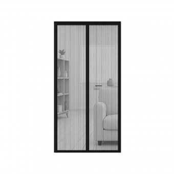 Plasa magnetica Micul Fermier, anti insecte si tantari, pentru usa, dimensiune 100*210 cm, negru