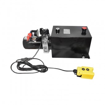 Pompa basculare 12V, 1.6kW 160 bar, cu rezervor metalic 10L si telecomanda
