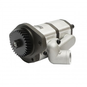 Pompa hidraulica dubla debit 28+12cm3, pinion 93.05mm, Z=31 pentru John Deere OEM RE72058, RE73947