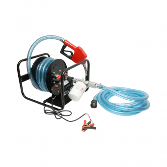 Pompa transfer combustibil mobila 12V, debit 40 L/min cu furtun si filtru Breckner Germany