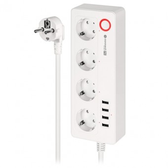 Prelungitor smart 4 prize schuko 4 usb connect p6 tuya