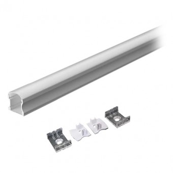 PROFIL ALUMINIU PENTRU BANDA LED 2M 17.2MM X 15.5MM ALB