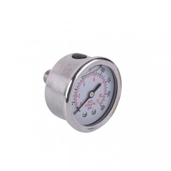 ProGARDEN manometru inox, 0-11bar, orizontal, FE1/4, lichid anti-vibratii