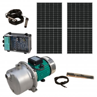Progarden Pachet TSSGJ3.2-35-48/500 Pompa de suprafata 1, solar, 500W/48V, MPPT, 35m, 3.2mch, inox, apa curata + 2 x SP460M-72H Panou fotovoltaic