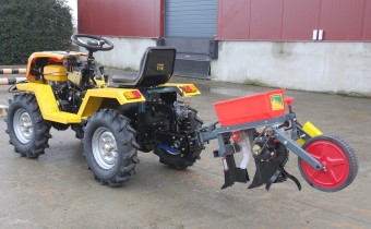 ProGARDEN Sem?n?toare mecanic? la 1 rand, 15cm pentru minitractoare Campo T