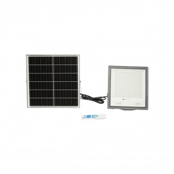 Proiector led de 200w cu panou solar 20W, baterie si telecomanda Breckner Germany