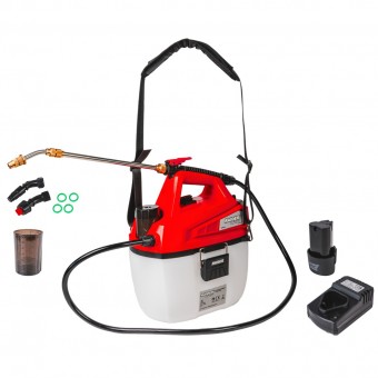 Pulverizator acumulator Li-ion, 5L, 12V, 2Ah, 3bar, 1,6L/min 