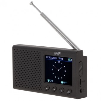 Radio portabil cu ceas ad 1198 adler