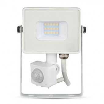 REFLECTOR LED SMD 10W 3000K IP65 CU SENZOR MISCARE - ALB