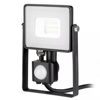 REFLECTOR LED SMD 10W 4000K IP65 CU SENZOR MISCARE - NEGRU