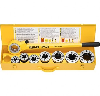 REMS Clupa filetat Eva Set R 3/8 - 1 1/4   R 3/8-1/2-3/4-1-1 1/4 520013 - 4039976048347