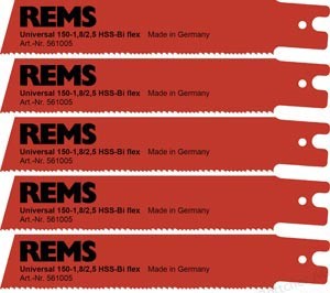 REMS Pachet universal de 5 lame de fierastrau 150-1.8/2.5 pentru REMS Cat VE, Tiger/VE/SR, Akku-Cat 22 V VE 561005 - 4039976052955