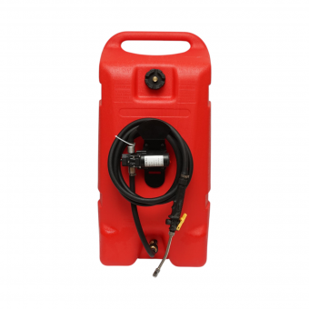 Rezervor motorina mobil 53L cu pompa transfer electrica 12V, 70W, baterie Li-ion, debit 6L/min, furtun 3m si pistol Breckner Germany