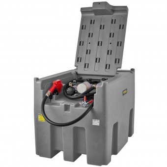 Rezervor portabil cu pompa de transfer pentru motorina Vevor 440 l, debit 40 l/min, pompa 140W, 12V/DC
