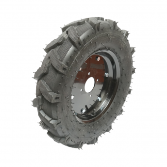 Roata completa 500/12 R1 8PR crampon cu janta neagra