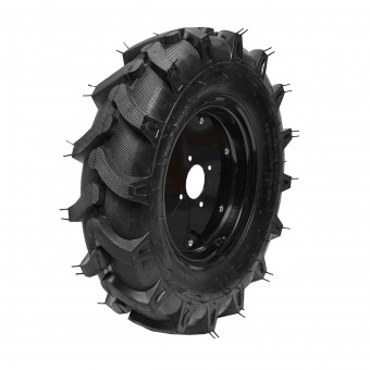 Roata completa 600/12 R1 6PR crampon cu janta neagra