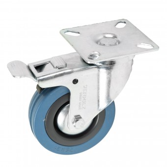Roata pivotanta Detoolz, cauciuc+PP 75x21mm CF G01