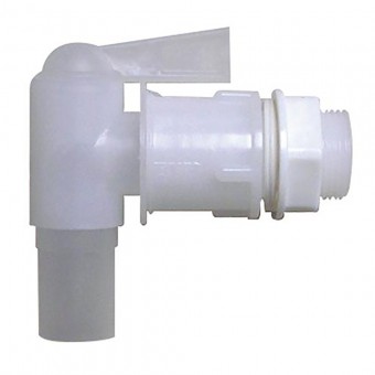 Robinet plastic pentru butoaie Ecotank, 3/4, alb, Strend Pro ICS P161175