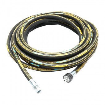 Rola 10m furtun spalatorie DN8 2SN cu mufa 22x1,5mm si armatura 3/8 la capete