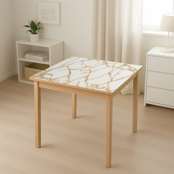 Rola folie protectie masa decorativa PVC siliconizat 0.8x20m, grosime 1.2mm, model marmura Breckner Germany