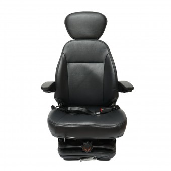 Scaun universal reglabil pentru tractor cu centura de siguranta, cotiere si suspensie mecanica 840x600mm
