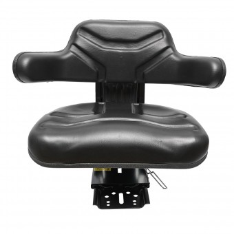 Scaun universal tractor cu reglaj triplu si amortizor, negru lucios