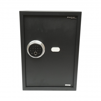 Seif mobila cu amprenta, alarma, inchidere electronica si 2 chei 500x350x310mm Breckner Germany