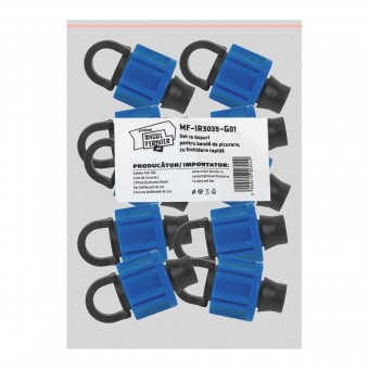 Set 10 dop Micul Fermier, pentru banda de picurare, cu inchidere rapida