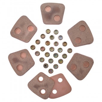 Set 12 ferodouri cu nituri disc ambreiaj 4mm 77x69 D1010 U-1010