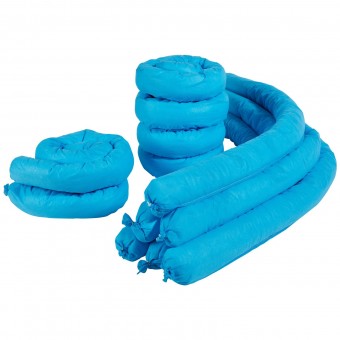 Set 12 sosete absorbante contra scurgerilor accidentale ulei/apa, Capacitate 76 l, Lungime 76 cm