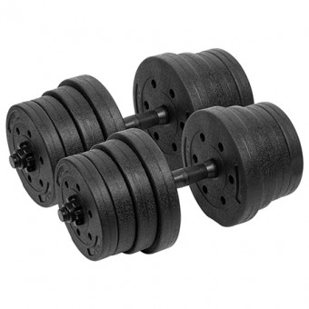 Set 2 gantere reglabile 2x15kg rebel active