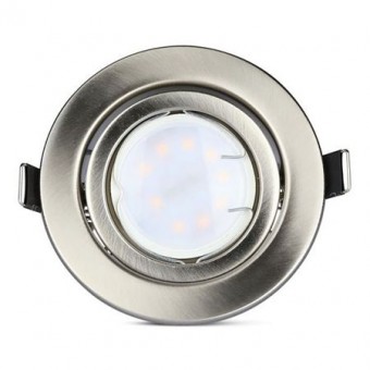 SET 3 SPOTURI LED GU10 5W 3000K ALB CALD - CROM