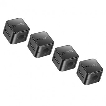 SET 4 BUC ORGANIZATOR CABLU - NEGRU