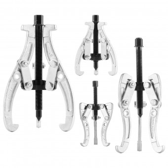 Set 4 extractoare rulmenti, 76,2 mm/101,6 mm/152,4 mm/203,2 mm, cu 2 si 3 falci