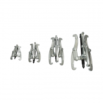 Set 4 extractoare rulmenti cu 3 brate 75mm, 100mm, 150mm, 200mm