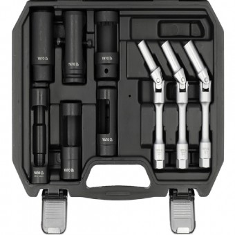 Set 9 chei bujii si injectoare 3/8 si 1/2