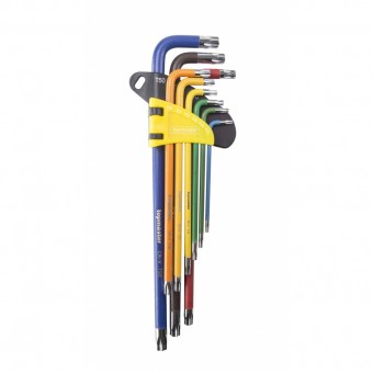 Set 9 chei torx T10-T50, extra lungi, color