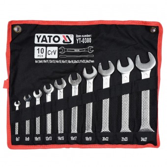 Set chei fixe 6X7-24X27mm, Yato YT-0380, 10 buc, Cr-V