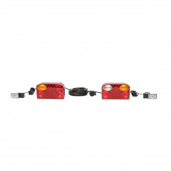 Set lampi universale remorca cu 7 functii, catadioptri, cablaj si priza 13P 12V Breckner Germany