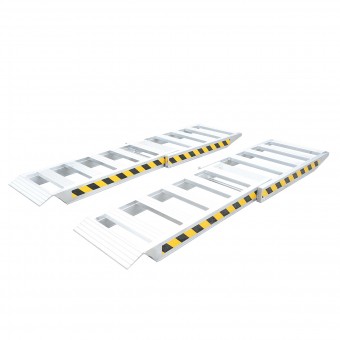 Set rampe pliabile aluminiu 1 tona pentru incarcare/descarcare 250x60x10.5cm