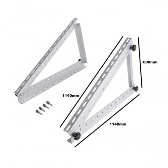 Set suporti tip triunghi pentru prindere panouri solare fotovoltaice 550W cu unghi reglabil Breckner Germany
