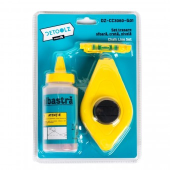 Set trasare Detoolz, sfoara, creta, nivela