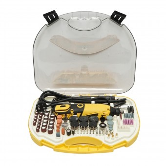 Set trusa mini freza 185W, 220V tip biax, 9 trepte viteza 8000-35000rpm 211 piese Crownman