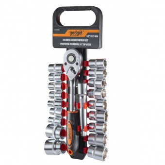 Set tubulare cu clichet, 1/2,  8-27mm, 20 bc